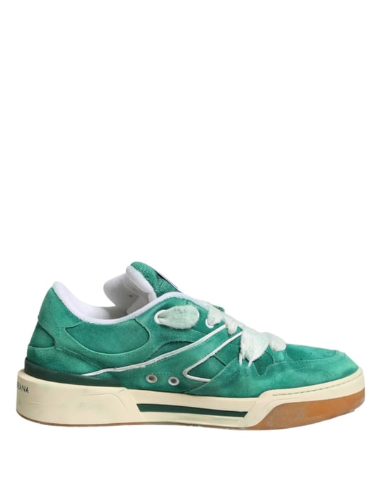 Zapatillas bajas New Roma de ante verde de Dolce & Gabbana - Image 2