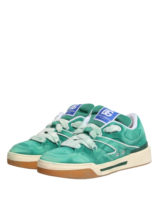 Zapatillas bajas New Roma de ante verde de Dolce & Gabbana - Image 5