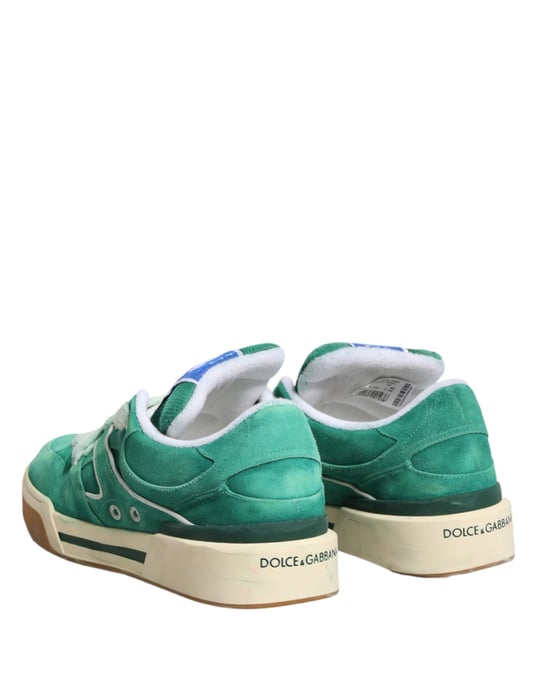 Zapatillas bajas New Roma de ante verde de Dolce & Gabbana - Image 6