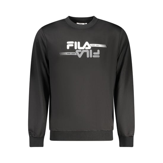 Sudadera de hombre Fila de poliéster negra - Image 1