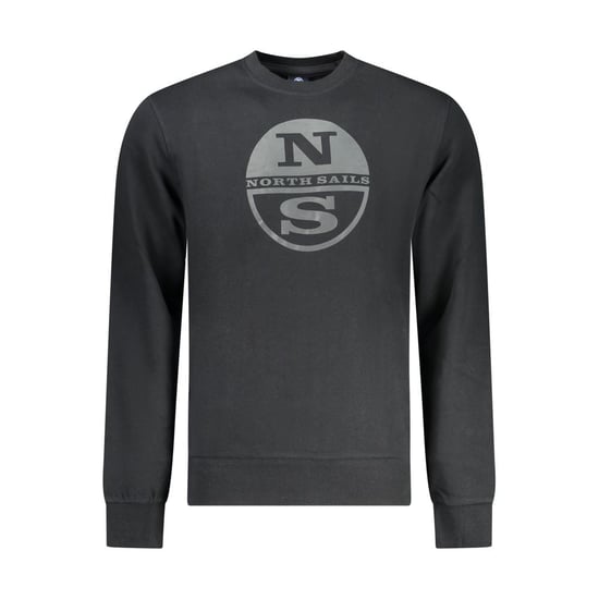 Sudadera de algodón negra para hombre North Sails - Image 1