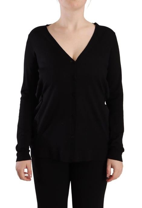 Cardigan de manga larga con escote en V - Image 1