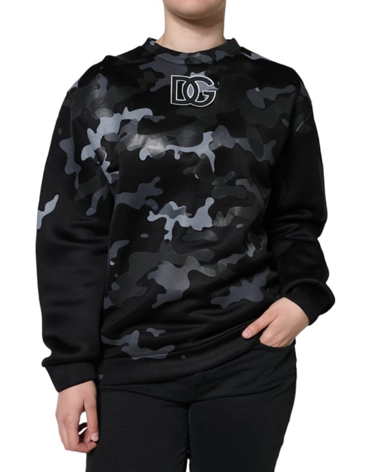 Sudadera de cuello redondo con camuflaje - Image 2