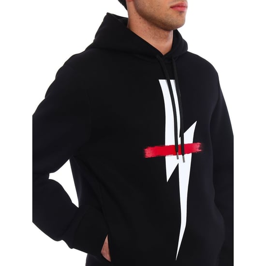 Sudadera Negra de Algodón Neil Barrett - Image 4