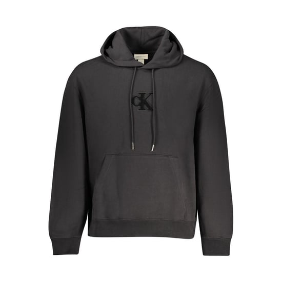 Sudadera con capucha negra de algodón para hombre Calvin Klein - Image 1