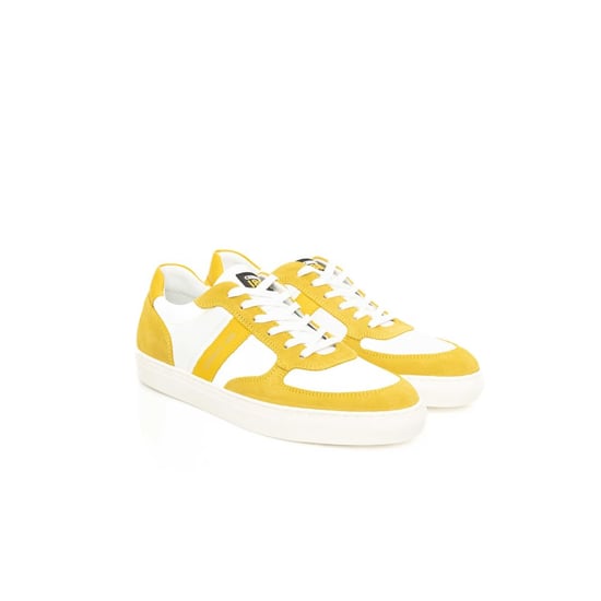 Cerruti 1881 Zapatilla de Hombre en Cuero Amarillo - Image 3