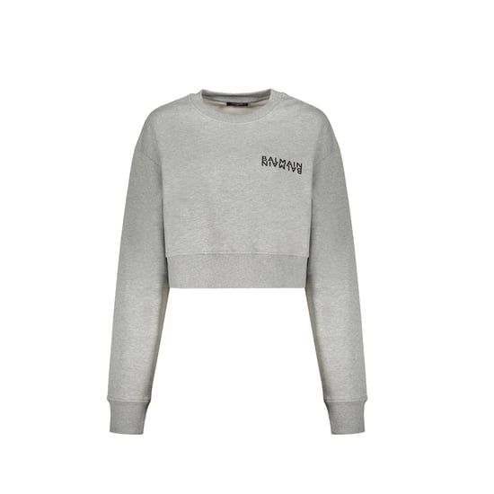 Sudadera corta con logotipo de Balmain - Image 1