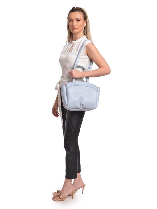 Anna Luchini Turquesa Bolso de cuero - Image 5