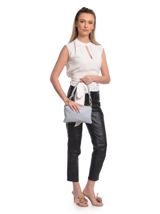 Anna Luchini Turquesa Bolso de cuero - Image 5
