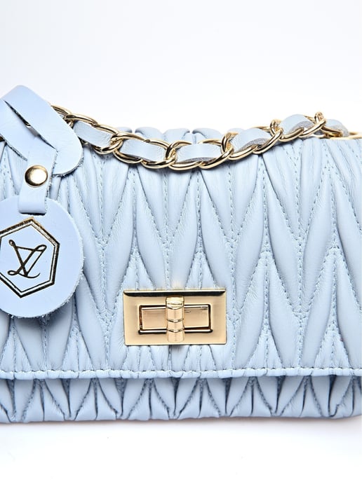 Luisa Vannini Turquesa Bolso de cuero - Image 3