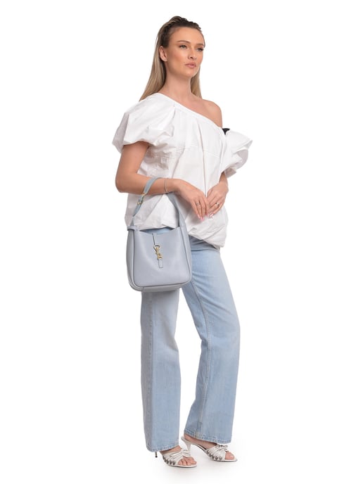 Anna Luchini Turquesa Bolso de cuero - Image 5
