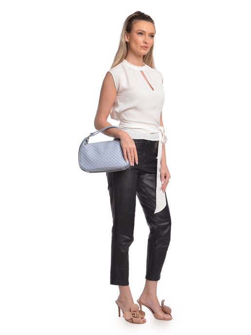 Anna Luchini Turquesa Bolso de cuero - Image 4