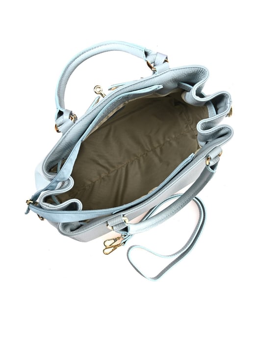 Anna Luchini Turquesa Bolso de cuero - Image 4