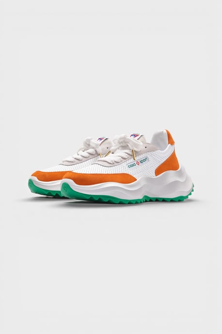 Zapatillas Casablanca Atlantis Con Detalle Naranja Y Blanco - Image 2