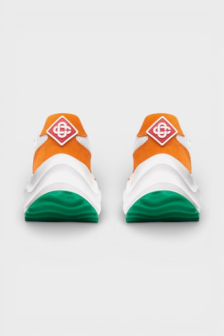 Zapatillas Casablanca Atlantis Con Detalle Naranja Y Blanco - Image 3
