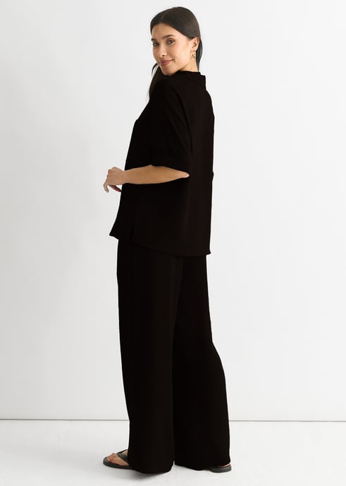 Camisa oversize negra Air Flow - Image 3