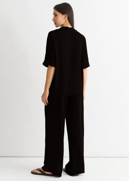 Camisa oversize negra Air Flow - Image 4