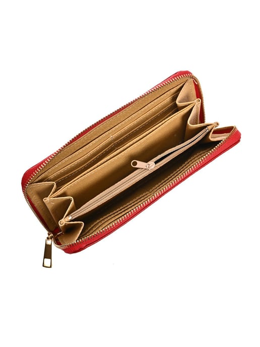 Roberta M Rojo Cartera de cuero - Image 4