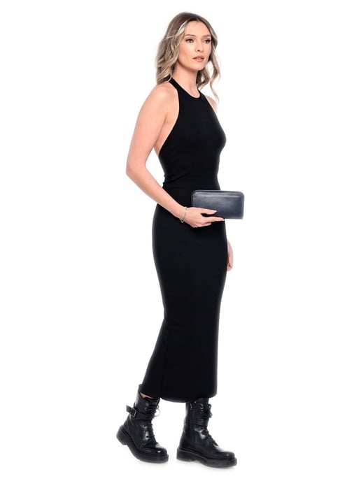 Luisa Vannini Azul Cartera de cuero - Image 5