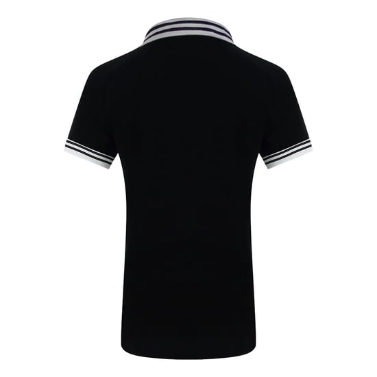 Polo Negro Con Logo De Corazón Plateado De Love Moschino - Image 3