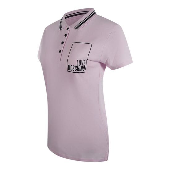 Polo Rosa Con Logo Pequeño De Love Moschino - Image 2