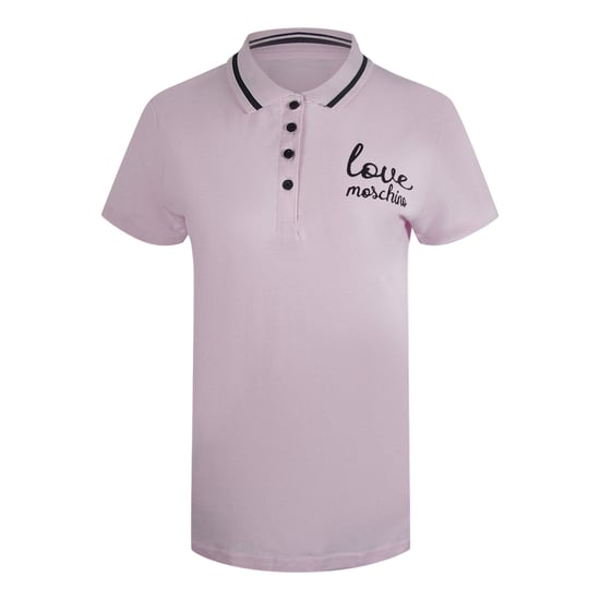 Polo Rosa Con El Logo De La Firma De Love Moschino - Image 1