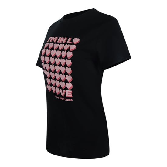 Camiseta Negra Con El Logo "i'm So In Love" De Love Moschino - Image 2