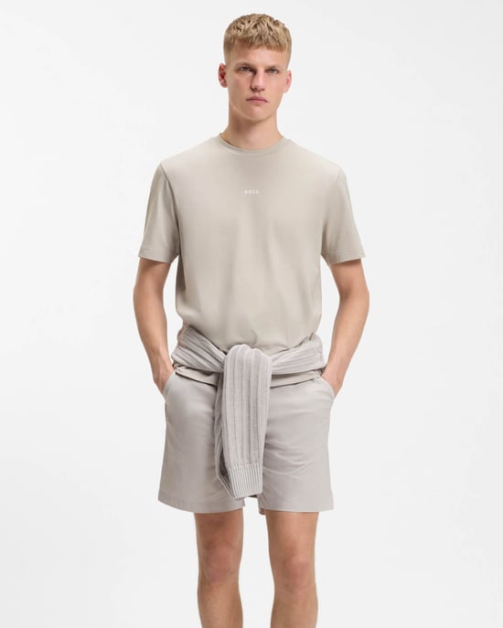 Camiseta de Cuello Redondo TChup en Gris - Image 3