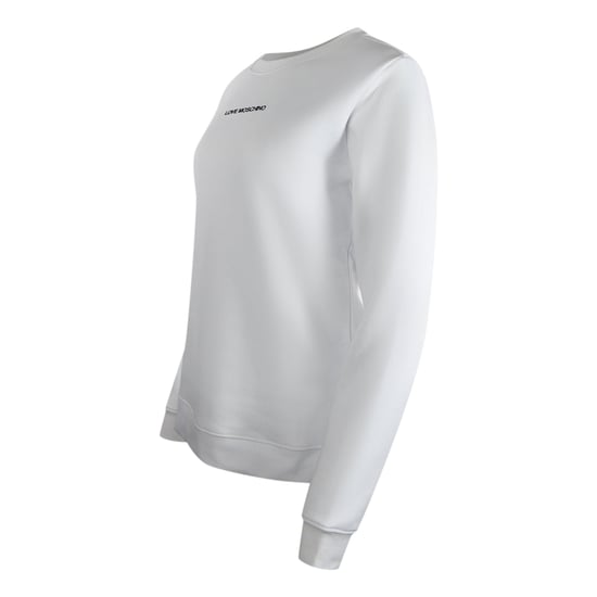 Sudadera Blanca Con Logo Pequeño De Love Moschino - Image 2