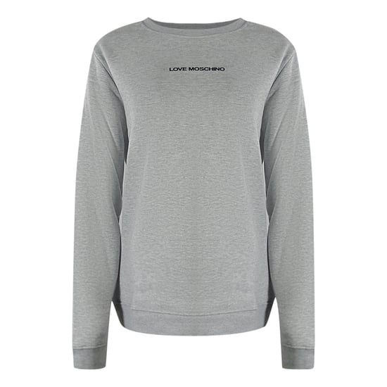 Sudadera Gris Con Logo Pequeño De Love Moschino - Image 1