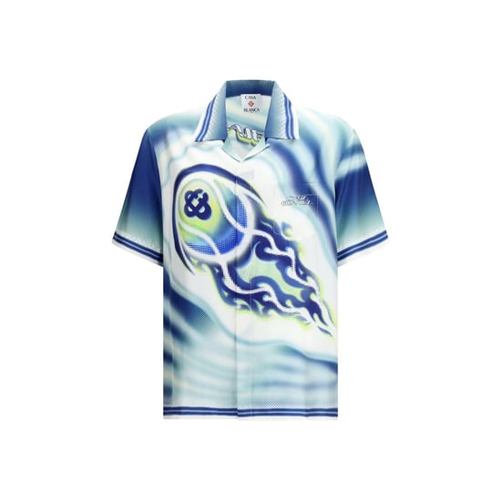 Camiseta de algodón de cuello redondo con estampado de logo - Image 1