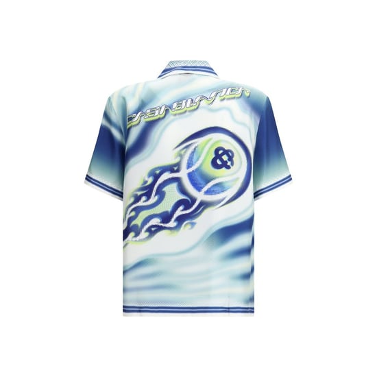 Camiseta de algodón de cuello redondo con estampado de logo - Image 2