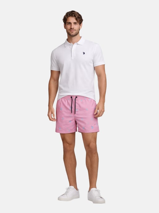 Bañador para hombre U.S. Polo Assn. con diseño de logotipo allover - Image 5