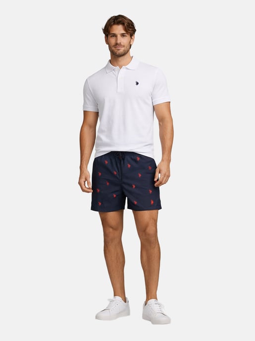 Bañador para hombre U.S. Polo Assn. con diseño de logotipo allover - Image 5
