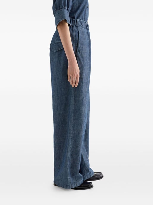 Pantalones de pierna ancha de algodón - Image 4