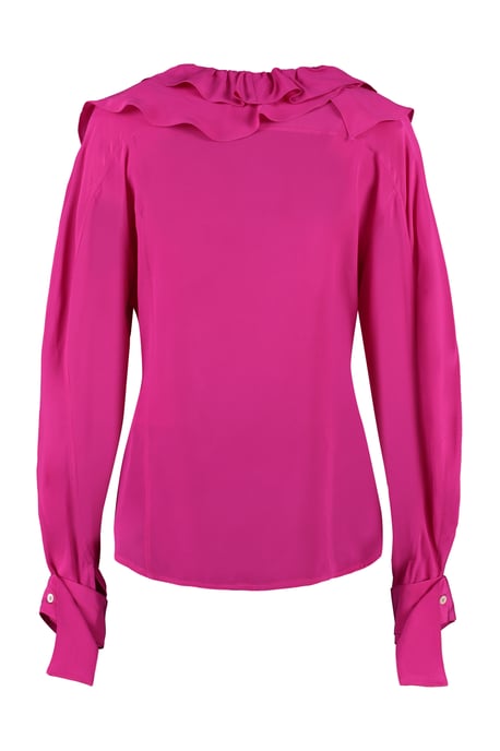 Blusa de Seda Fruncida - Image 1