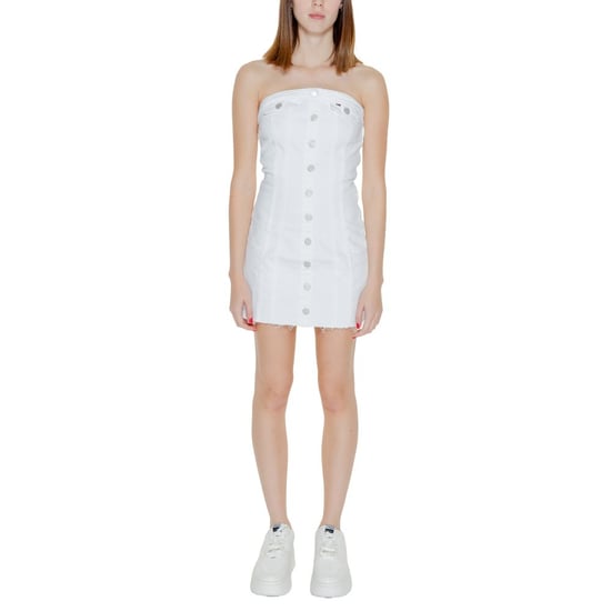 Vestido de mezclilla mini con botones delanteros - Image 1