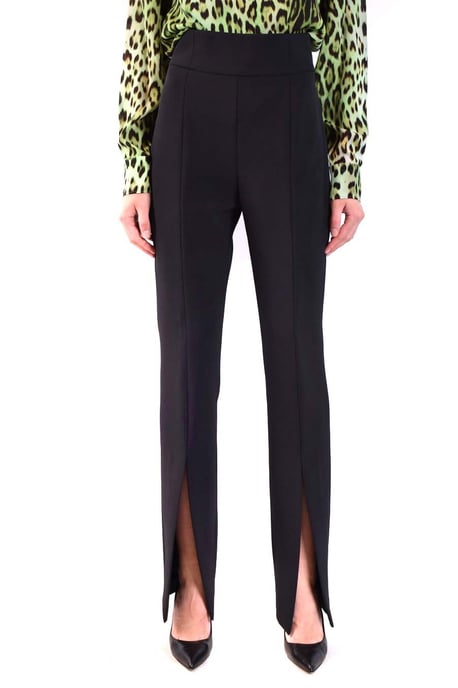 Pantalones de tiro alto con abertura lateral - Image 1