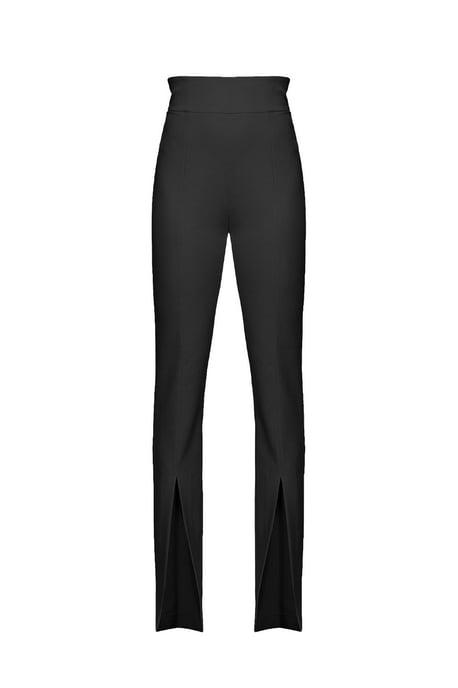 Pantalones de tiro alto con abertura lateral - Image 3