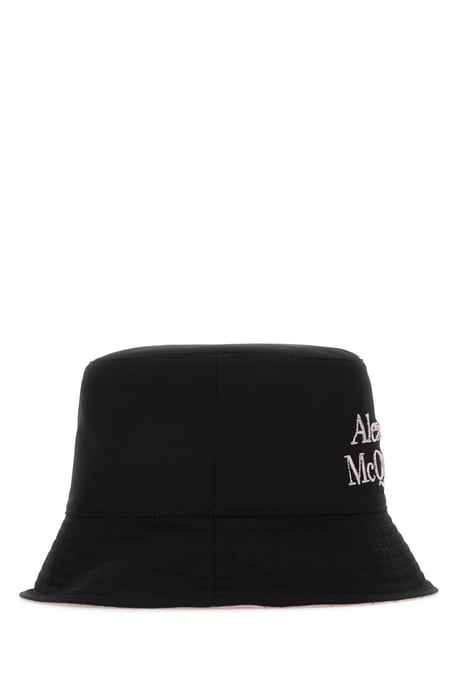 Sombrero reversible de nailon negro - Image 1