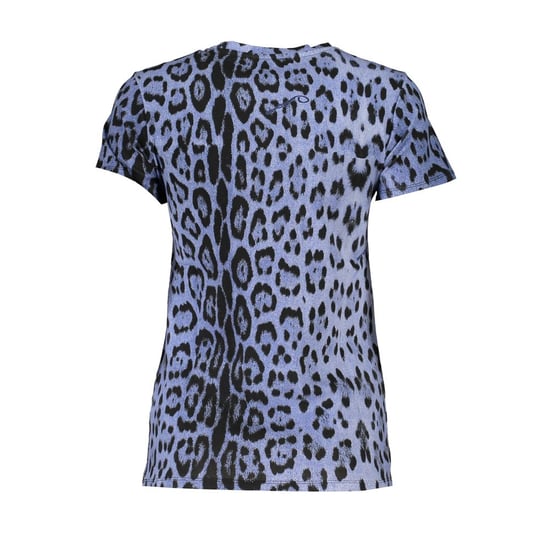 Camiseta de Algodón para Mujer Cavalli Class Azzurro - Image 2