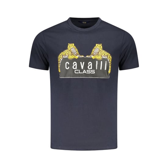 Cavalli Class Blu Camiseta de Algodón para Hombre - Image 1