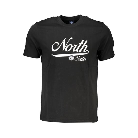 Camiseta de algodón negra para hombres North Sails - Image 1