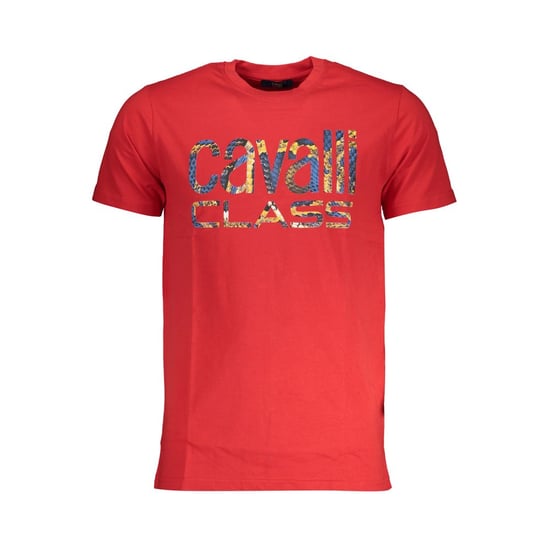 Camiseta Roja de Algodón para Hombre Cavalli Class - Image 1