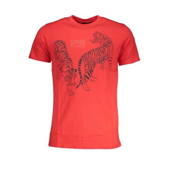 Camiseta de algodón roja para hombre Cavalli Class - Image 1