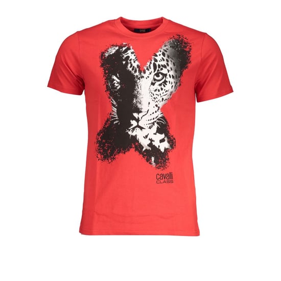 Camiseta de algodón para hombre Cavalli Class Rosso - Image 1