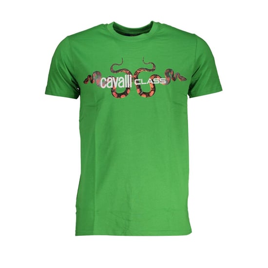 Camiseta de Algodón Verde para Hombre Cavalli Class - Image 1