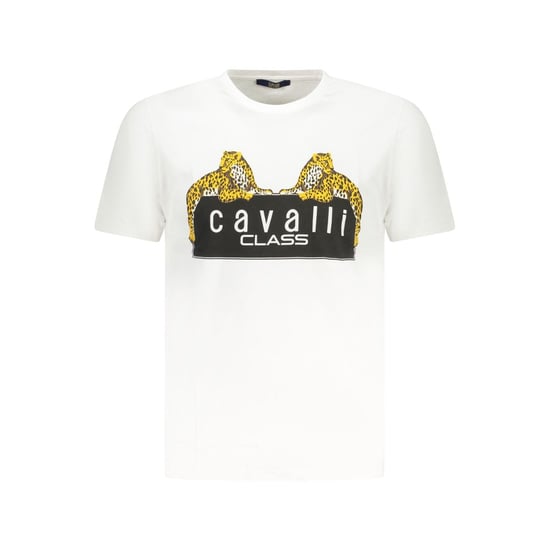 Camiseta de algodón blanca para hombre Cavalli Class - Image 1
