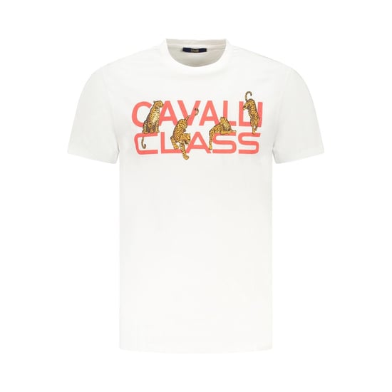Camiseta de algodón para hombre Cavalli Class Bianco - Image 1