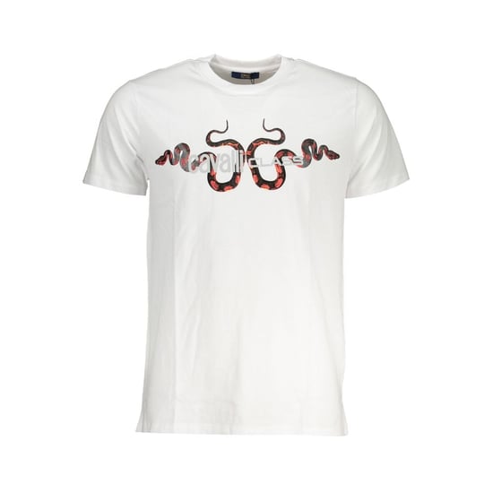 Camiseta de Hombre de Algodón Blanco Cavalli Class - Image 1